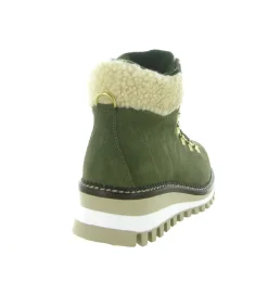 apres ski bottes fourrees - Chaussure neige - femme - Nubuck - Kaki - New italia shoes