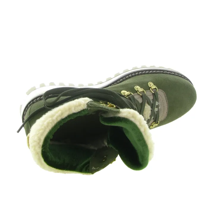 apres ski bottes fourrees - Chaussure neige - femme - Nubuck - Kaki - New italia shoes