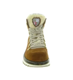 apres ski bottes fourrees - Chaussure neige - femme - Nubuck - Marron - New italia shoes