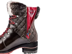 apres ski bottes fourrees - Chaussure neige - femme - Cuir - Marron - Rossignol