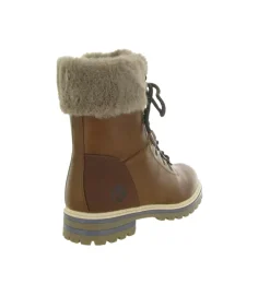 apres ski bottes fourrees - Chaussure neige - femme - Synthétique - Marron - Kimberfeel