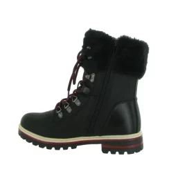 apres ski bottes fourrees - Chaussure neige - femme - Synthétique - Noir - Kimberfeel