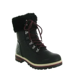 apres ski bottes fourrees - Chaussure neige - femme - Synthétique - Noir - Kimberfeel