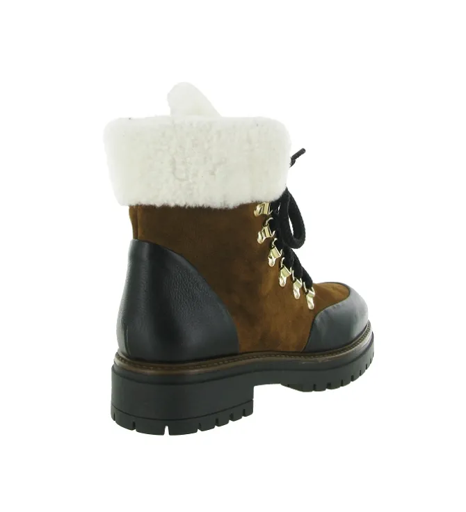 apres ski bottes fourrees - Chaussure neige - femme - Nubuck - Marron - Armando