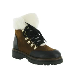 apres ski bottes fourrees - Chaussure neige - femme - Nubuck - Marron - Armando