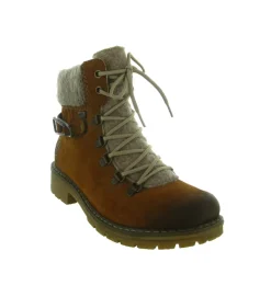 apres ski bottes fourrees - Chaussure neige - femme - Synthétique - Marron - Rieker