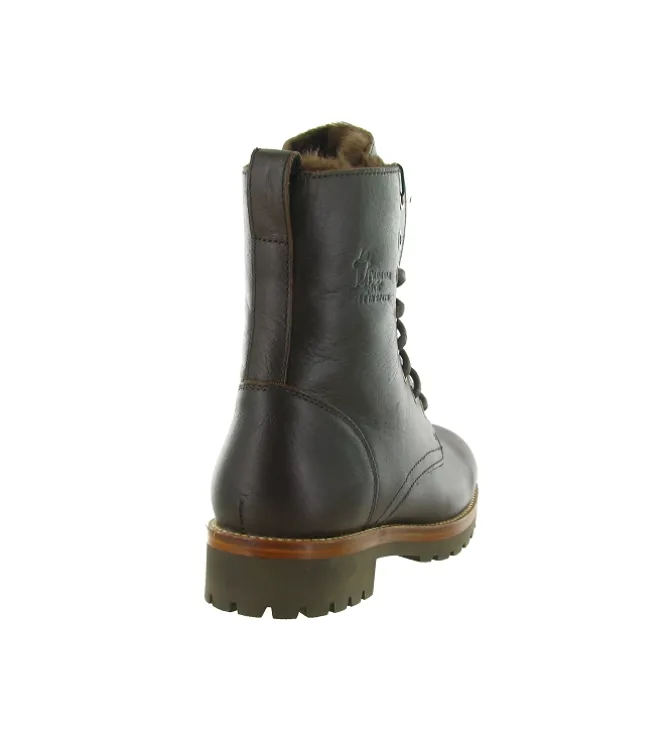 apres ski bottes fourrees - Chaussure neige - femme - Cuir - Marron - Panama jack