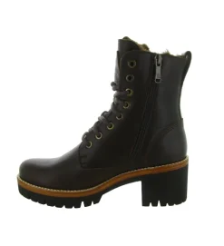 apres ski bottes fourrees - Chaussure neige - femme - Cuir - Marron - Panama jack