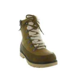 apres ski bottes fourrees - Chaussure neige - femme - Synthétique - Beige - Kimberfeel