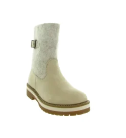 apres ski bottes fourrees - Chaussure neige - femme - Nubuck - Beige - La thuile