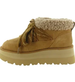 apres ski bottes fourrees - Chaussure neige - femme - Nubuck - Chestnut - Karl lagerfeld