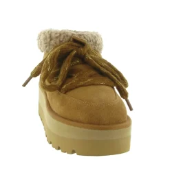 apres ski bottes fourrees - Chaussure neige - femme - Nubuck - Chestnut - Karl lagerfeld