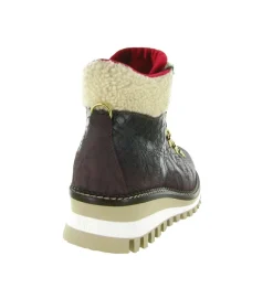 apres ski bottes fourrees - Chaussure neige - femme - Cuir - Marron - New italia shoes