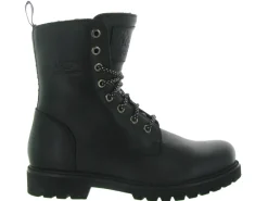 apres ski bottes fourrees - Chaussure neige - femme - Cuir - Noir - Panama jack