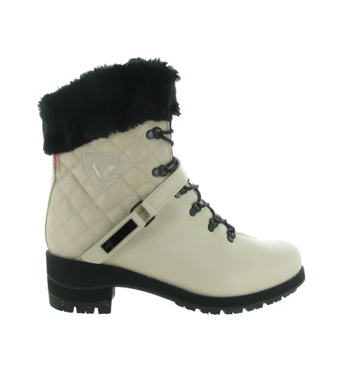 apres ski bottes fourrees - Chaussure neige - femme - Cuir - Beige - Rossignol