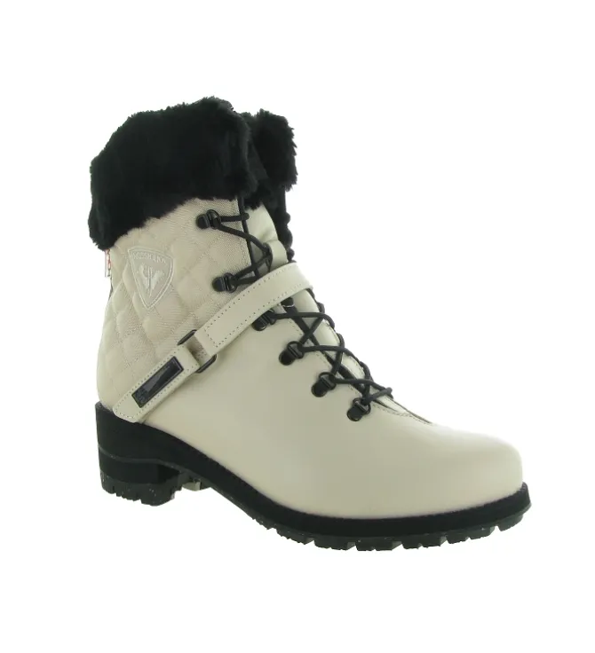 apres ski bottes fourrees - Chaussure neige - femme - Cuir - Beige - Rossignol