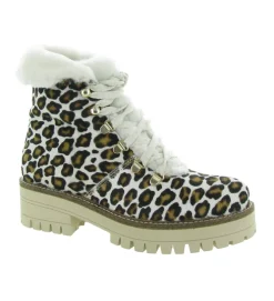 apres ski bottes fourrees - Chaussure neige - femme - Cuir - Léopard - Armando