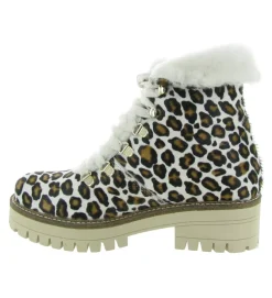 apres ski bottes fourrees - Chaussure neige - femme - Cuir - Léopard - Armando
