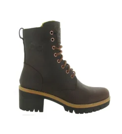 apres ski bottes fourrees - Chaussure neige - femme - Cuir - Marron - Panama jack