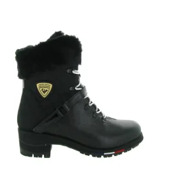apres ski bottes fourrees - Chaussure neige - femme - Cuir - Noir - Rossignol