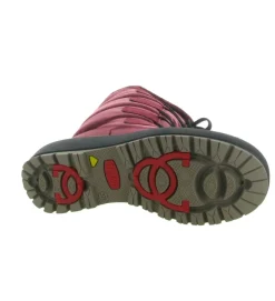 apres ski bottes fourrees - Chaussure neige - femme - Synthétique - Bordeaux - Olang