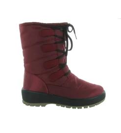apres ski bottes fourrees - Chaussure neige - femme - Synthétique - Bordeaux - Olang