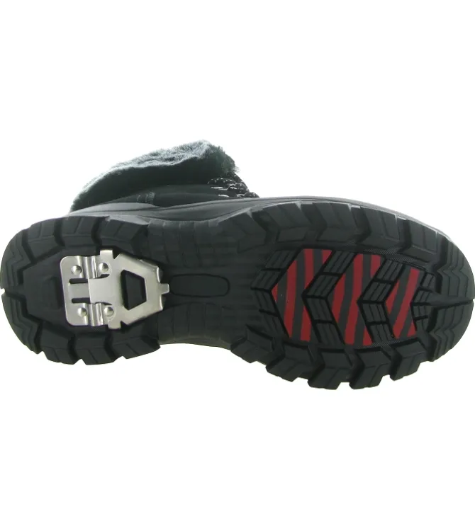 apres ski bottes fourrees - - femme - Cuir - Noir - Hooper