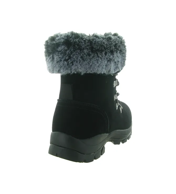 apres ski bottes fourrees - - femme - Cuir - Noir - Hooper
