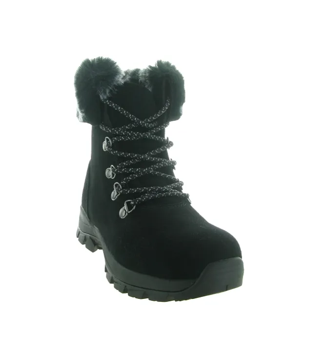apres ski bottes fourrees - - femme - Cuir - Noir - Hooper