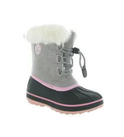 apres ski bottes fourrees - - junior fille - Synthétique - Gris - Kimberfeel