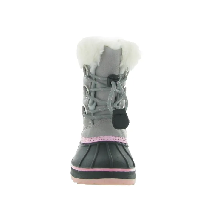apres ski bottes fourrees - - junior fille - Synthétique - Gris - Kimberfeel