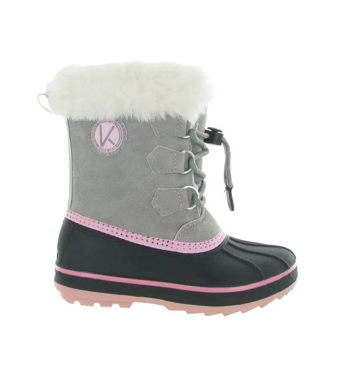 apres ski bottes fourrees - - junior fille - Synthétique - Gris - Kimberfeel
