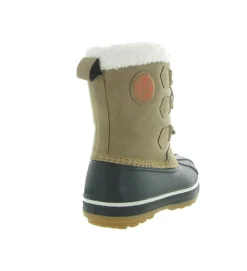 apres ski bottes fourrees - - junior garcon - Synthétique - Marron - Kimberfeel