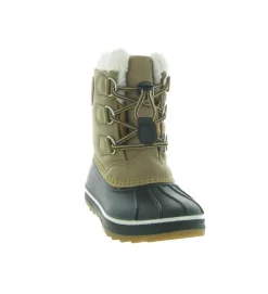 apres ski bottes fourrees - - junior garcon - Synthétique - Marron - Kimberfeel