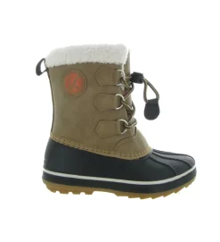 apres ski bottes fourrees - - junior garcon - Synthétique - Marron - Kimberfeel