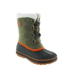 apres ski bottes fourrees - - junior garcon - Synthétique - Vert - Kimberfeel