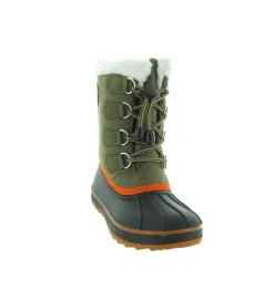apres ski bottes fourrees - - junior garcon - Synthétique - Vert - Kimberfeel