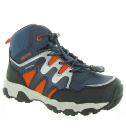 apres ski bottes fourrees - - junior garcon - Nylon - Bleu Marine - Geox
