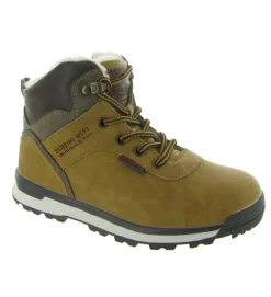 apres ski bottes fourrees - - junior garcon - Synthétique - Marron - Kimberfeel