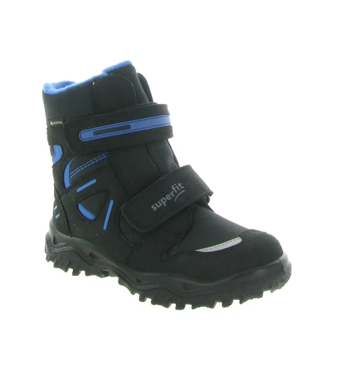 apres ski bottes fourrees - - junior garcon - Nylon - Bleu Marine - Superfit