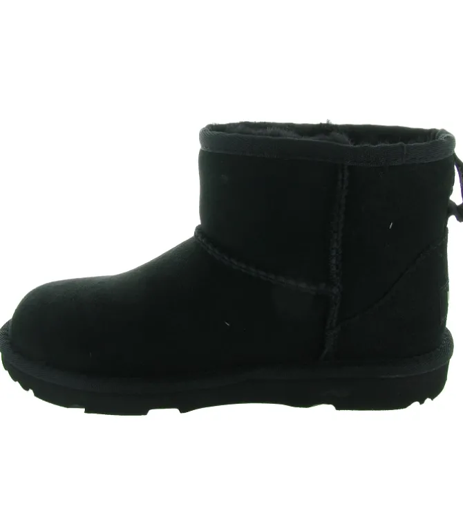 apres ski bottes fourrees - - junior fille - Nubuck - Noir - Ugg australia