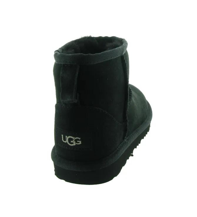 apres ski bottes fourrees - - junior fille - Nubuck - Noir - Ugg australia