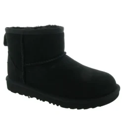 apres ski bottes fourrees - - junior fille - Nubuck - Noir - Ugg australia