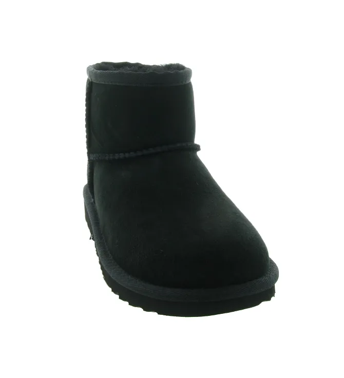 apres ski bottes fourrees - - junior fille - Nubuck - Noir - Ugg australia