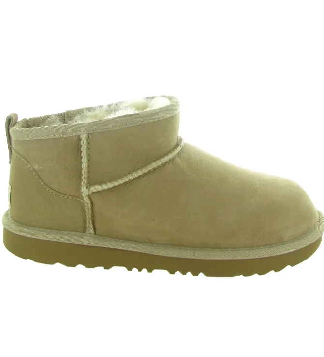 apres ski bottes fourrees - - junior fille - Nubuck - Beige - Ugg australia