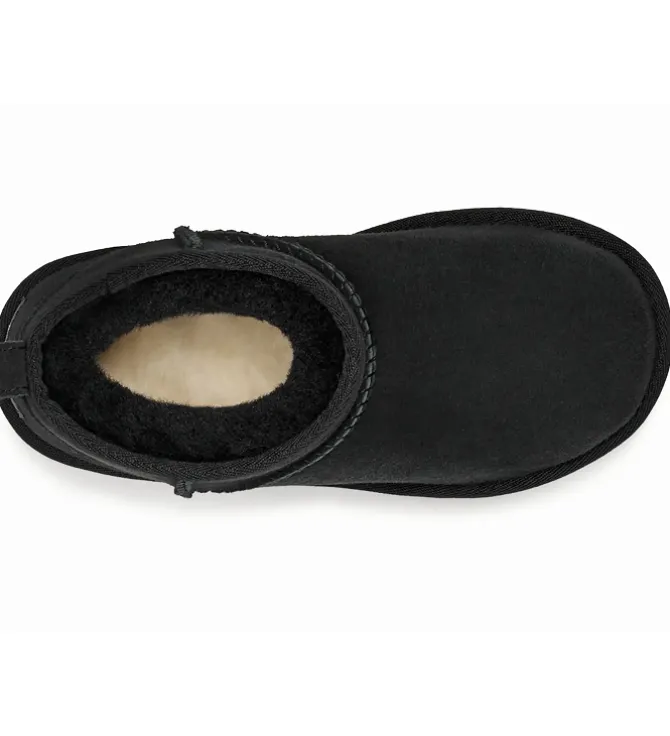 apres ski bottes fourrees - - junior fille - Nubuck - Noir - Ugg australia
