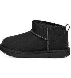 apres ski bottes fourrees - - junior fille - Nubuck - Noir - Ugg australia