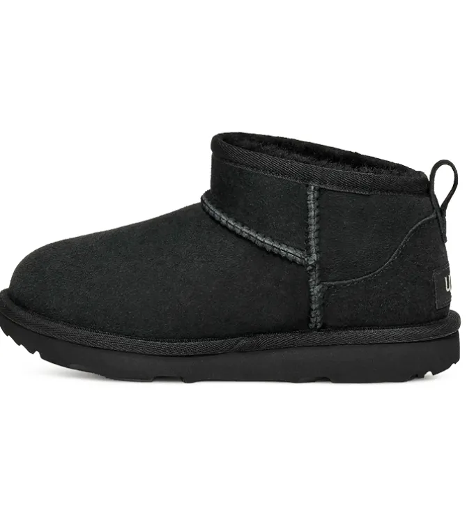 apres ski bottes fourrees - - junior fille - Nubuck - Noir - Ugg australia