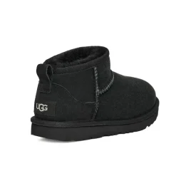 apres ski bottes fourrees - - junior fille - Nubuck - Noir - Ugg australia