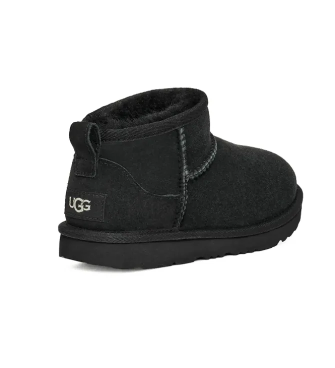 apres ski bottes fourrees - - junior fille - Nubuck - Noir - Ugg australia